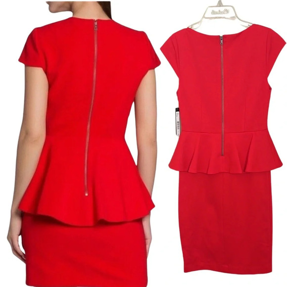 Alice + Olivia NWT Red Ember Cap Sleeve Party Dress Size 2 Revolve Coquette Cute - Picture 5 of 15